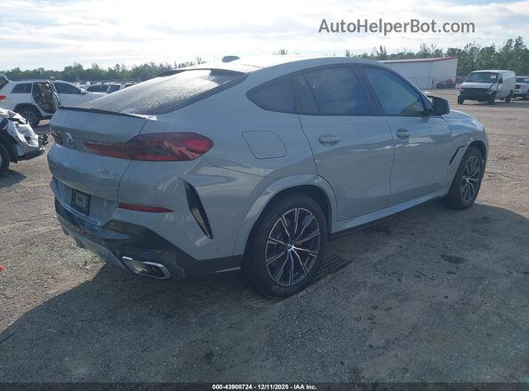 5UX33EX07R9U86403 2024 BMW X6 Gray Tył prawy