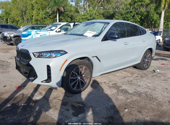 5UX33EX07R9U86403 2024 BMW X6 Gray Przód lewy