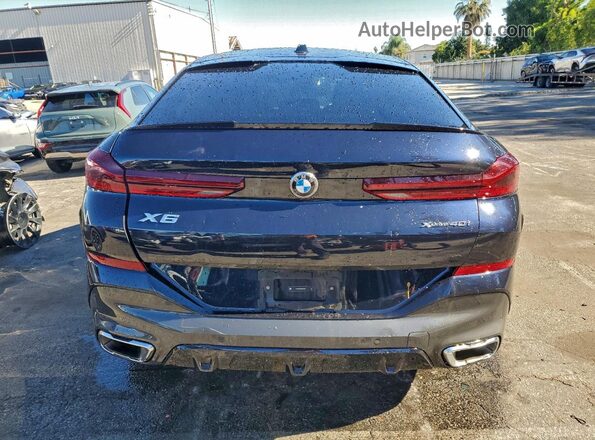 5UX33EX09S9W97687 2025 BMW X6 Black Հետևի տեսք