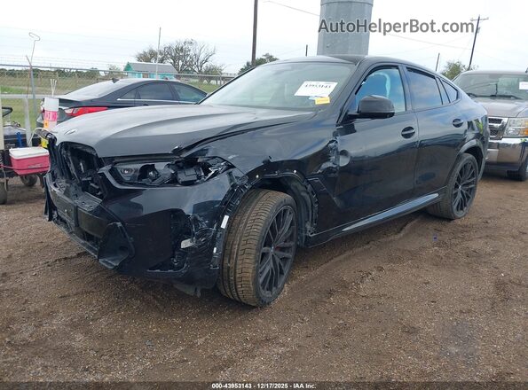 5UX33EX0XR9S29459 2024 BMW X6 Black Vista tres cuartos delantera izquierda