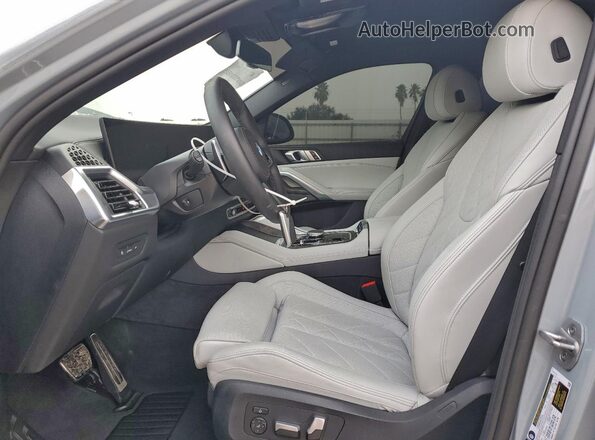 5UX33EX0XS9Z92801 2025 BMW X6 Gray Vista interior delantera