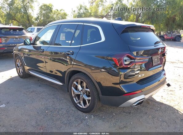 5UX43DP02N9J97616 2022 BMW X3 Black Rear left
