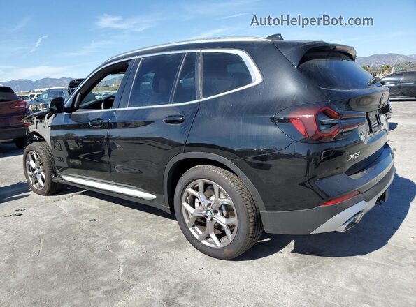 5UX43DP02R9T99216 2024 BMW X3 Black Trasero izquierdo