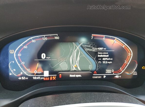 5UX43DP02R9T99216 2024 BMW X3 Black Vista del cuadro de instrumentos