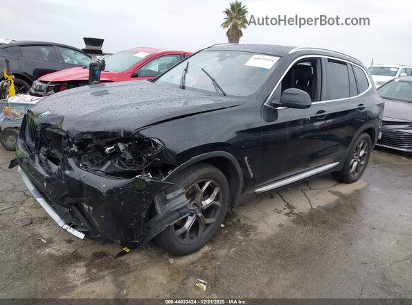 5UX43DP03R9W53869 2024 BMW X3 Black Vista tres cuartos delantera izquierda