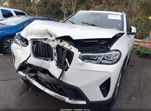 5UX43DP04N9N14120 2022 BMW X3 White Widok zestawu wskaźników