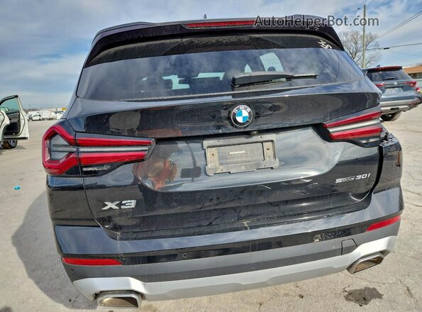 5UX43DP06P9P10157 2023 BMW X3 Black Widok z tyłu