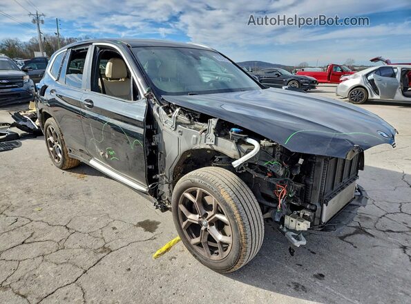 5UX43DP06P9P10157 2023 BMW X3 Black Przód prawy