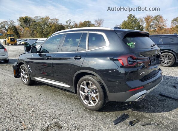 5UX43DP08R9U07402 2024 BMW X3 Черный Задняя левая четверть