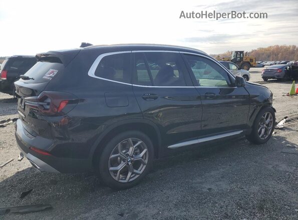 5UX43DP08R9U07402 2024 BMW X3 Черный Задняя правая четверть