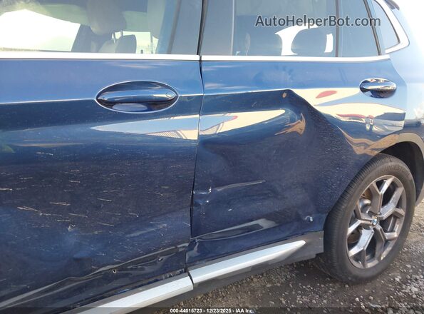 5UX43DP09N9N42642 2022 BMW X3 Синий Вид спереди