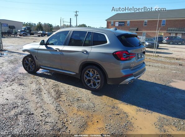 5UX43DP09P9R98448 2023 BMW X3 Silver Tył lewy