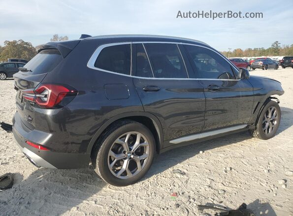 5UX43DP0XP9N72655 2023 BMW X3 Charcoal Задня права чверть