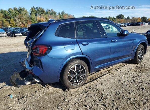 5UX53DP00P9T00071 2023 BMW X3 Blue Rear right