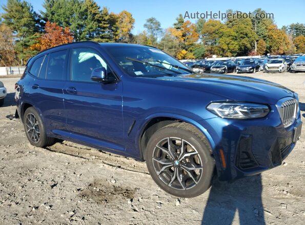 5UX53DP00P9T00071 2023 BMW X3 Blue Front right