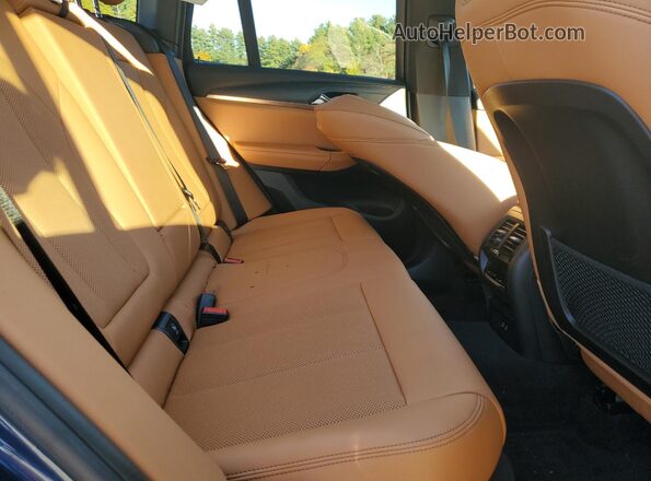 5UX53DP00P9T00071 2023 BMW X3 Blue Rear interior view