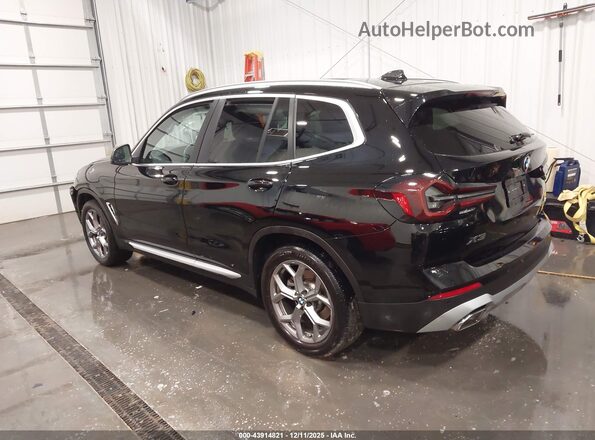 5UX53DP00R9T49001 2024 BMW X3 Black Trasero izquierdo