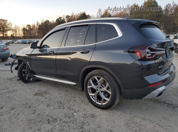 5UX53DP01N9J98552 2022 BMW X3 Черный Задняя левая четверть