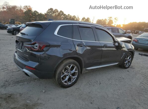 5UX53DP01N9J98552 2022 BMW X3 Черный Задняя правая четверть