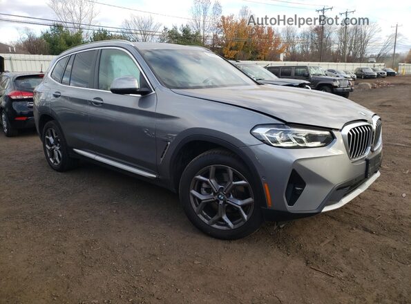5UX53DP01R9X15452 2024 BMW X3 Серый Передняя правая четверть