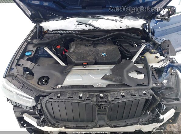 5UX53DP02N9L25664 2022 BMW X3 Blue Vista trasera