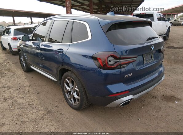 5UX53DP05R9V49548 2024 BMW X3 Blue უკანა მარცხენა