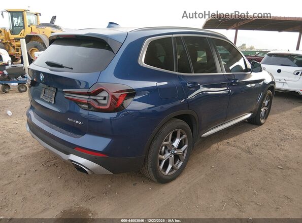 5UX53DP05R9V49548 2024 BMW X3 Blue უკანა მარჯვენა