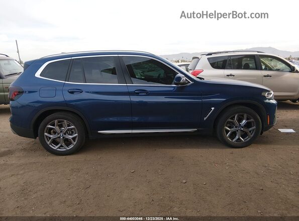 5UX53DP05R9V49548 2024 BMW X3 Blue ხელსაწყოთა პანელის ხედი
