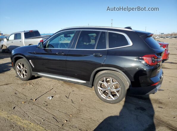 5UX53DP07P9P22175 2023 BMW X3 Black Trasero izquierdo