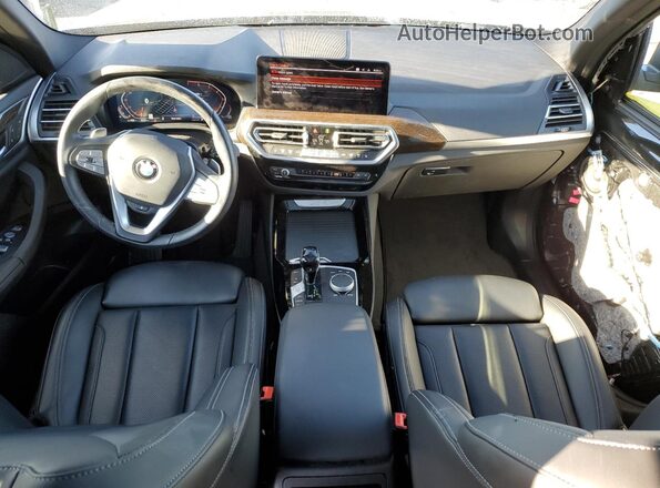 5UX53DP07P9P22175 2023 BMW X3 Black Vista del salpicadero