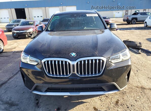 5UX53DP07P9P22175 2023 BMW X3 Black Vista frontal