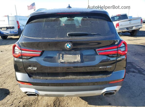 5UX53DP07P9P22175 2023 BMW X3 Black Vista trasera