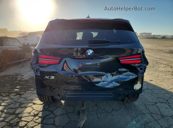 5UX53DP07P9S13705 2023 BMW X3 Black უკანა ხედი