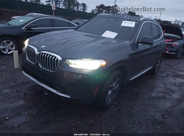 5UX53DP08N9J11794 2022 BMW X3 Gray Передня ліва чверть
