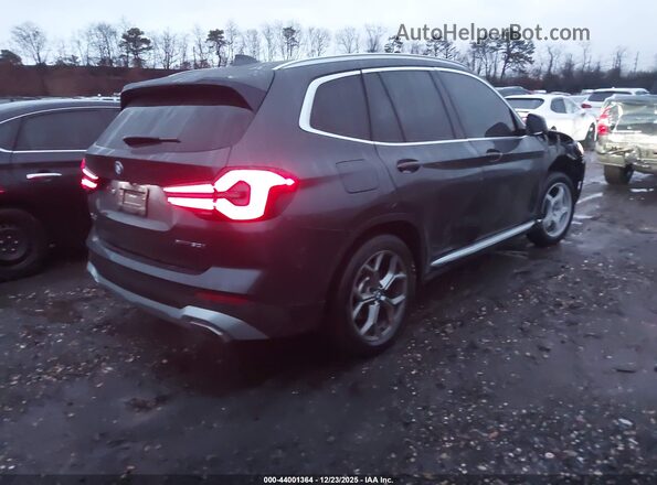 5UX53DP08N9J11794 2022 BMW X3 Gray Задня права чверть