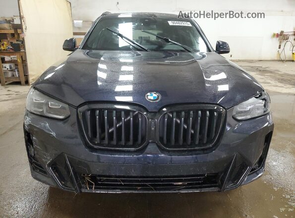 5UX53DP09P9N69993 2023 BMW X3 Blue Вид спереду
