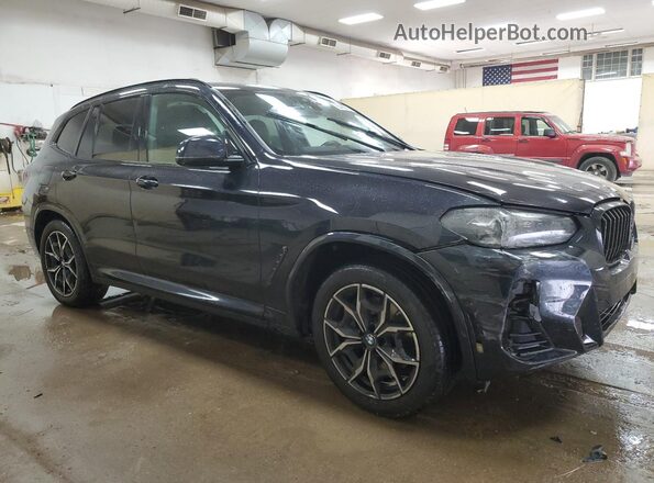 5UX53DP09P9N69993 2023 BMW X3 Blue Передня права чверть