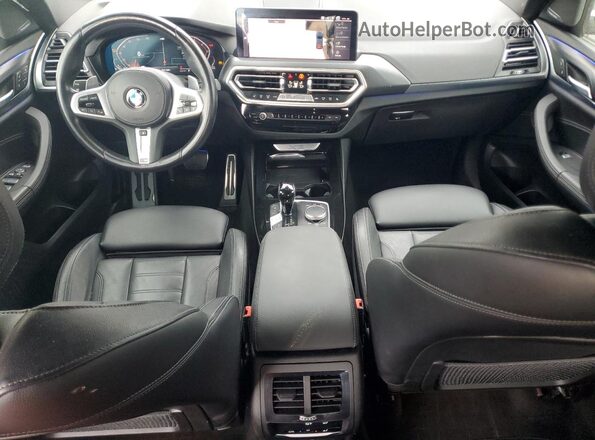 5UX53DP09P9N69993 2023 BMW X3 Blue Вид панелі приладів
