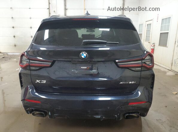 5UX53DP09P9N69993 2023 BMW X3 Blue Вид ззаду