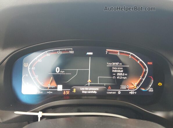5UX53DP09P9N69993 2023 BMW X3 Blue Вид щитка приладів