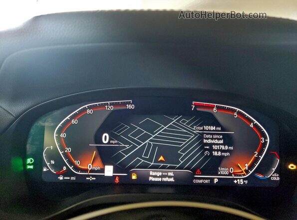 5UX53DP09R9U40994 2024 BMW X3 Белый Вид щитка приборов