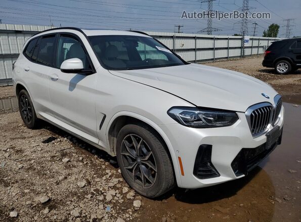 5UX53DP0XR9T84256 2024 BMW X3 White წინა მარჯვენა