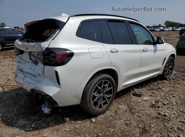5UX53DP0XR9T84256 2024 BMW X3 White უკანა მარჯვენა