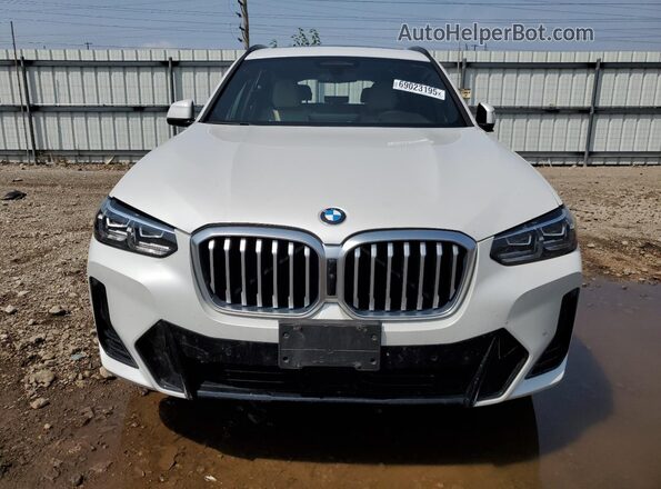 5UX53DP0XR9T84256 2024 BMW X3 White წინა ხედი