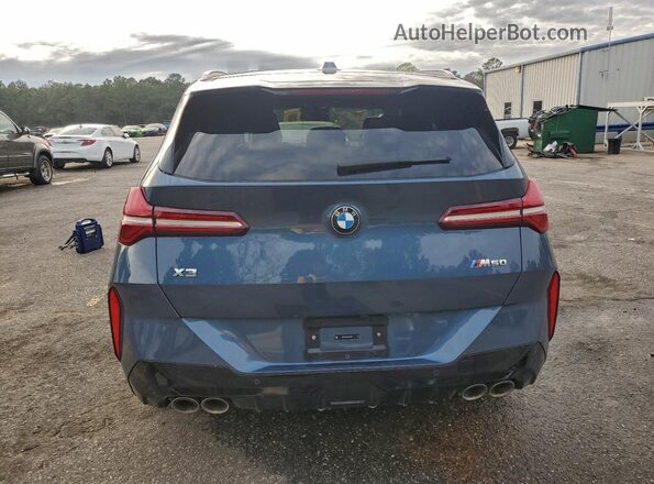 5UX73GP04S9X73703 2025 BMW X3 Blue Հետևի տեսք