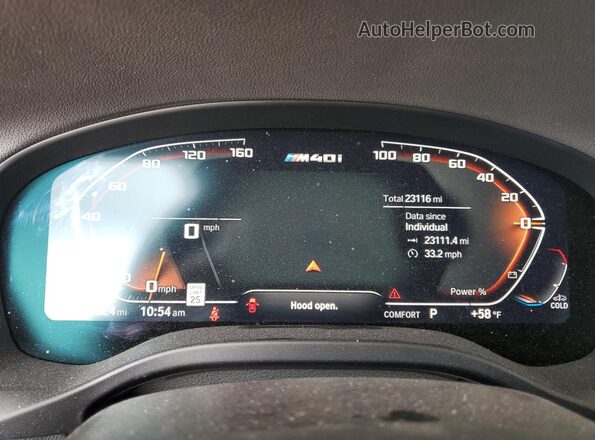 5UX83DP00R9U33171 2024 BMW X3 White ხელსაწყოთა პანელის ხედი