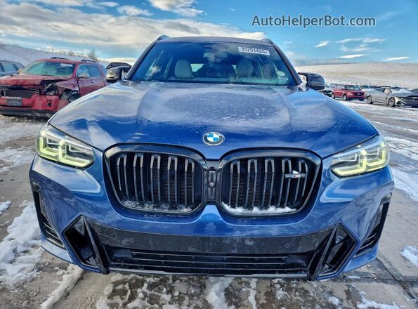 5UX83DP03N9K27062 2022 BMW X3 Blue Widok z przodu