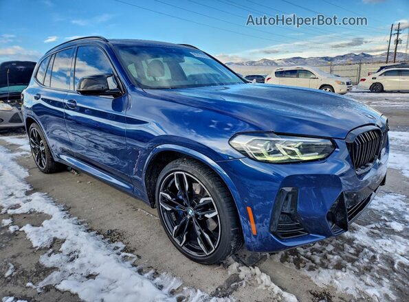 5UX83DP03N9K27062 2022 BMW X3 Blue Przód prawy