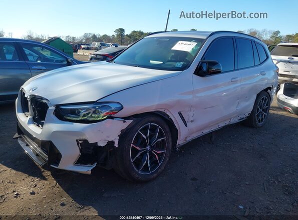 5UX83DP04N9K35610 2022 BMW X3 White Առջևի ձախ երեք քառորդ տեսարան