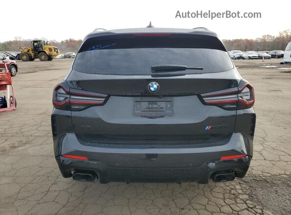 5UX83DP07R9V27421 2024 BMW X3 Black Вид ззаду